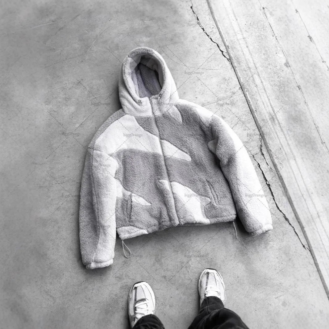 Streaked Fleece Jacket