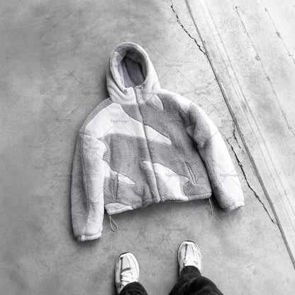 Streaked Fleece Jacket