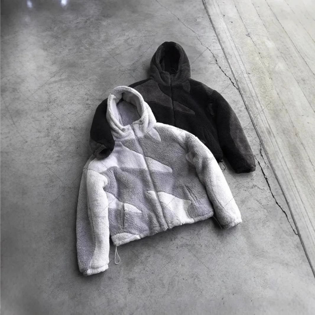 Streaked Fleece Jacket