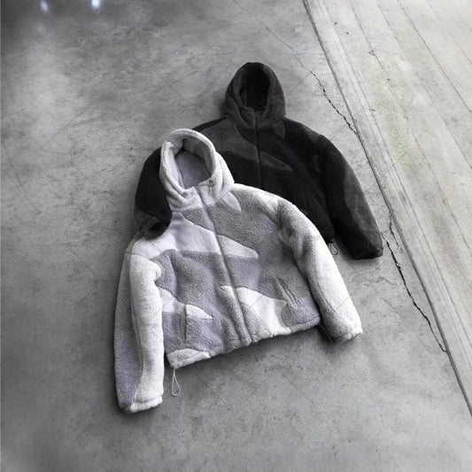 Streaked Fleece Jacket
