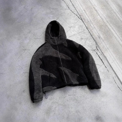 Streaked Fleece Jacket